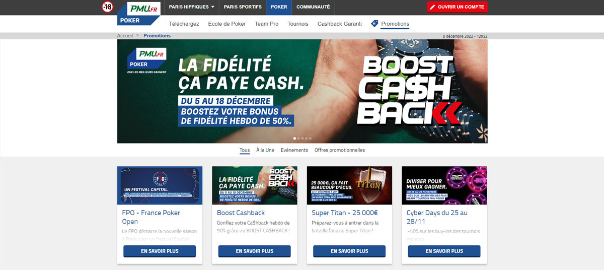 PMU 13 PMU Poker Promotions