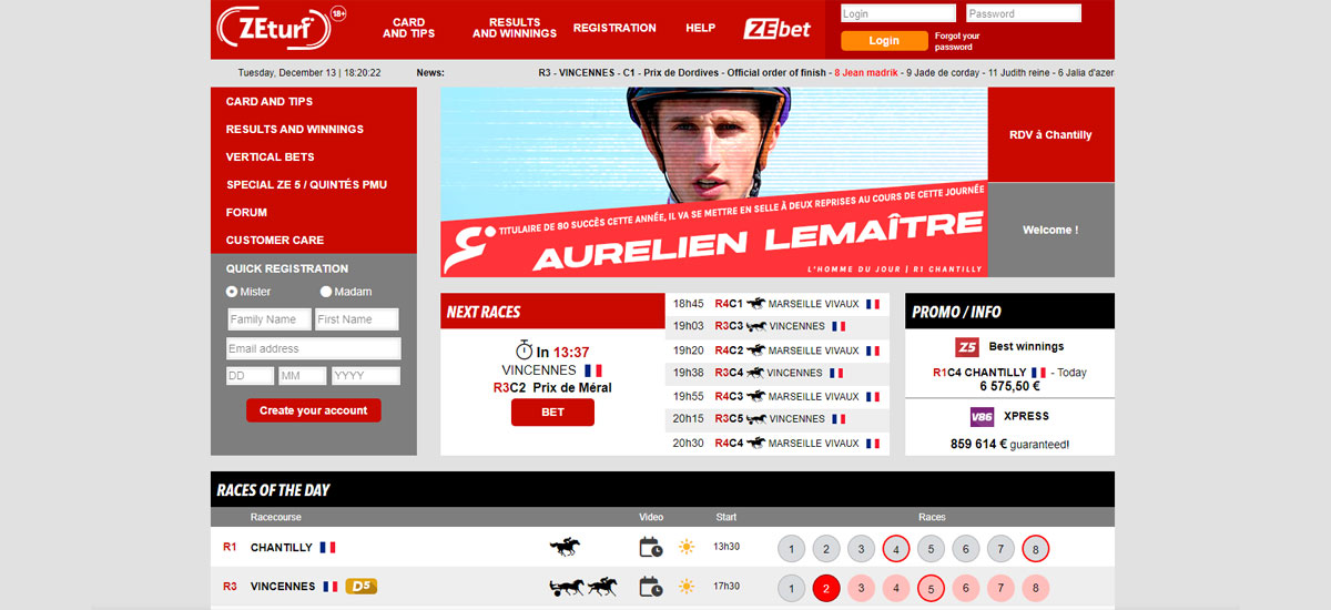 Zeturf 12 Zeturf Accueil