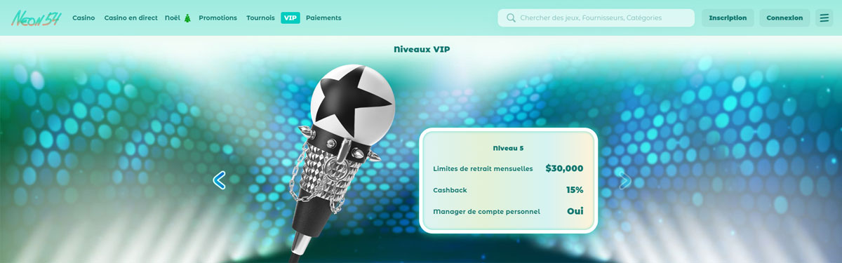 Neon54 15 Neon54 Niveaux VIP