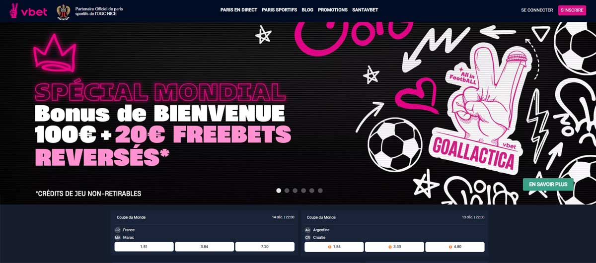 Vbet 12 Vbet Paris en Direct