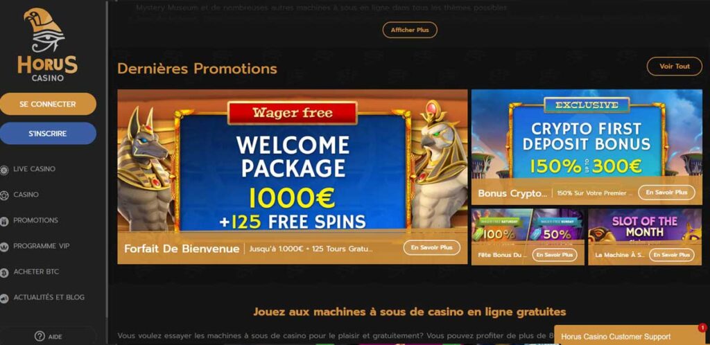 Horus Casino 13 Horus Casino Bonus