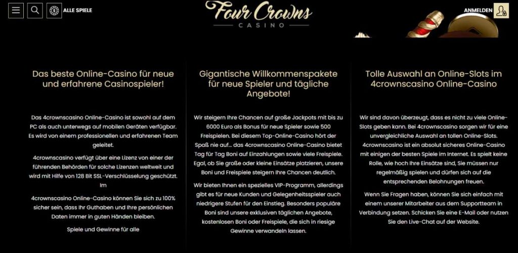 Four Crowns 21 Four Crowns Informations