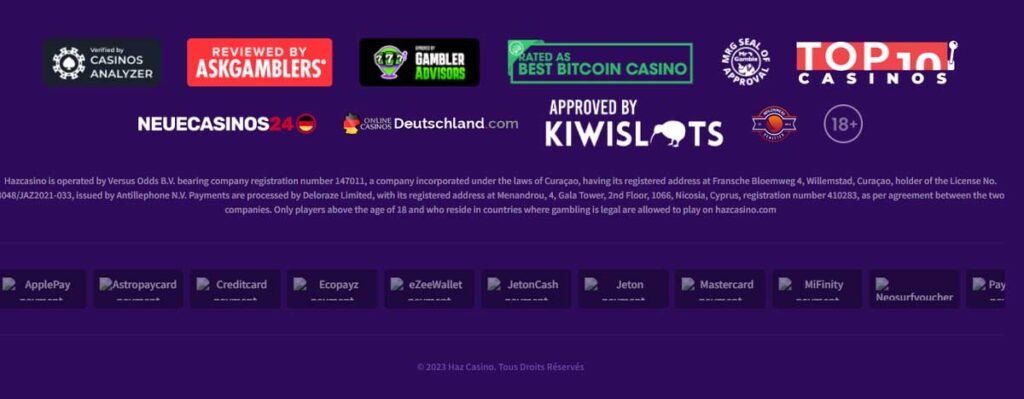 Haz Casino 15 Haz Casino Information