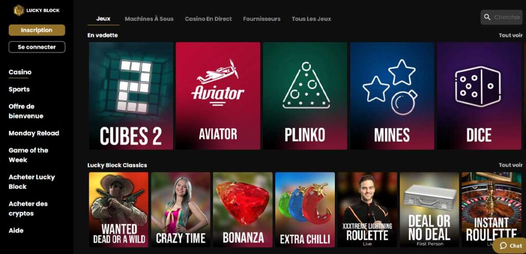 Lucky Block 13 Jeux de casino
