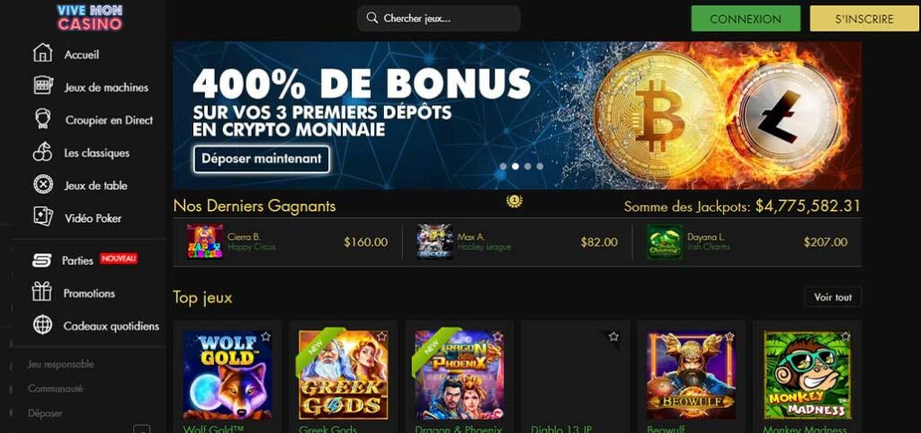 Vive Mon Casino 14 Bonus