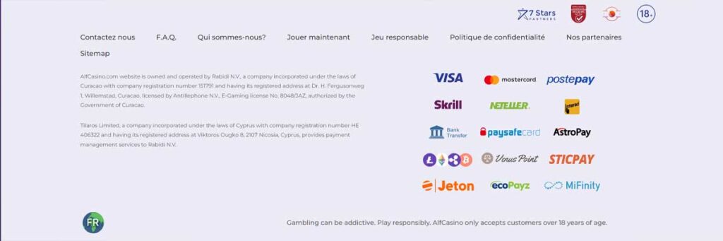 Alf 17 Informations de casino