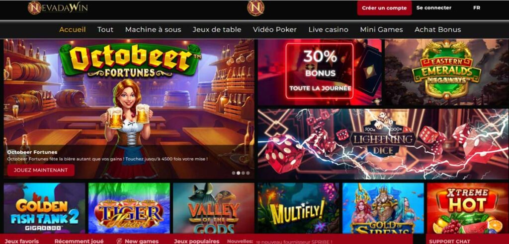 Nevada Win 14 Jeux en ligne