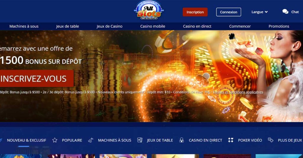 All Slots Casino 12 Page d'Accueil