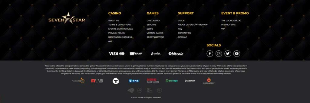 7Star 16 Informations de casino