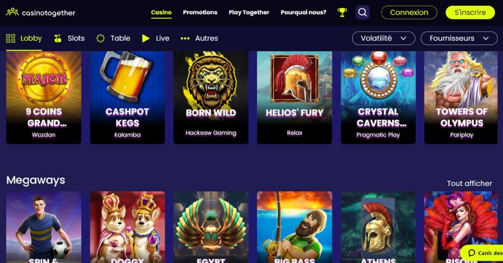 Casino Together 15 Jeux en ligne