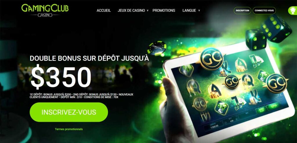 Gaming Club 12 Page d'accueil