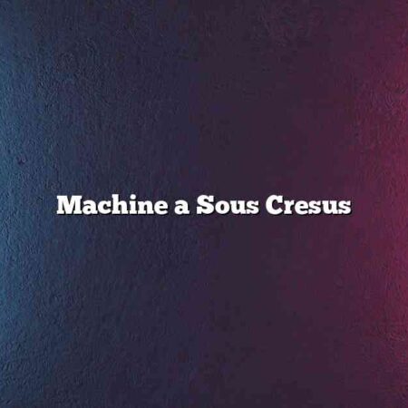Machine a Sous Cresus