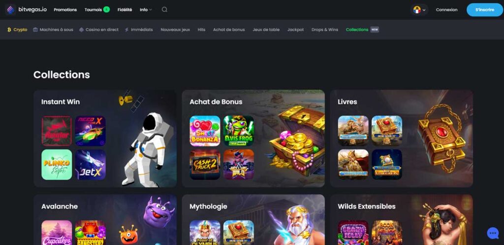 Bitvegas Casino 12 Page d'accueil