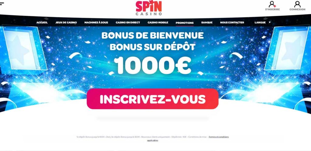 Spin Casino 13 Bonus de casino