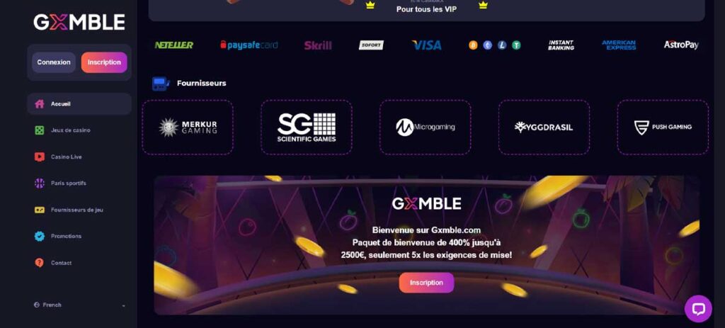 Gxmble 15 Informations de casino
