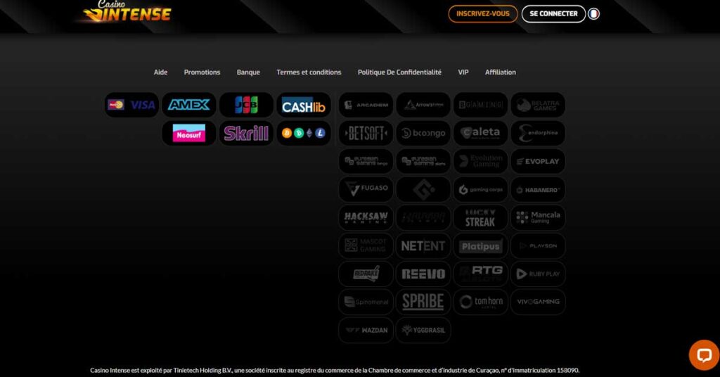 Casino Intense 16 Informations de casino