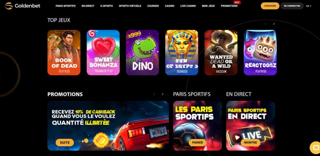 Goldenbet 16 Jeux en ligne