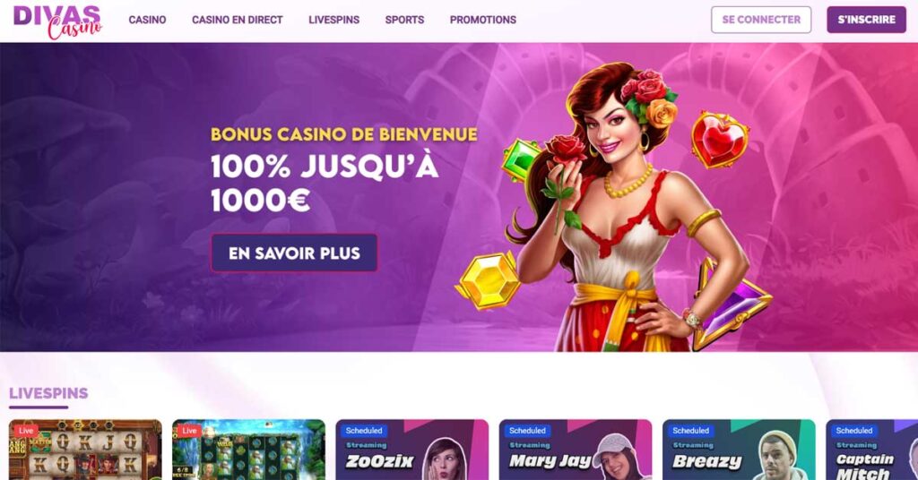 Divas 12 Page d'accueil