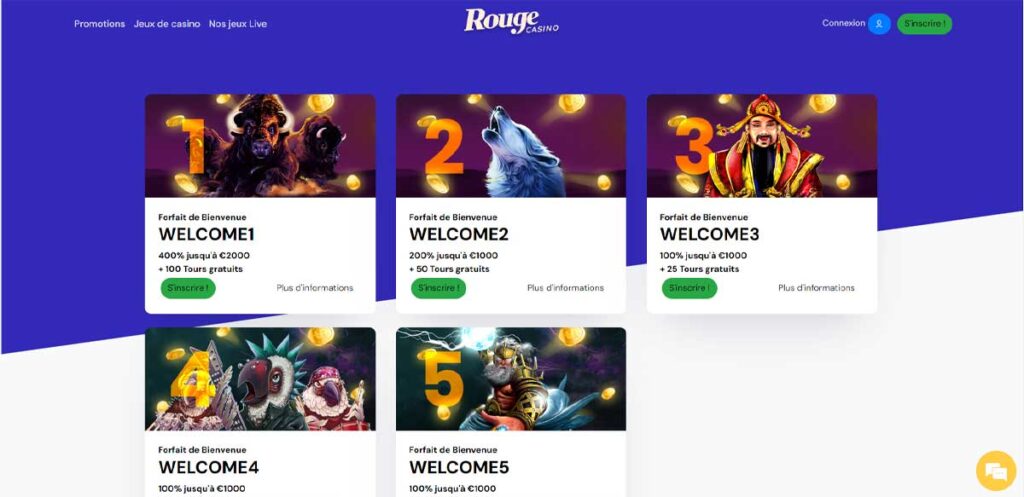 Rouge Casino 13 Bonus de casino