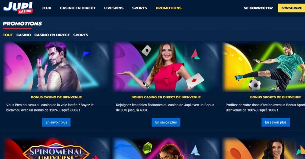 Jupi Casino 13 Bonus de casino