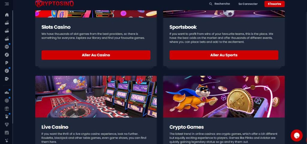 Kryptosino 15 Casinos en ligne