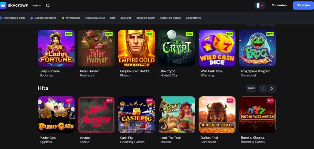 SkyCrown Casino 13 Jeux en ligne