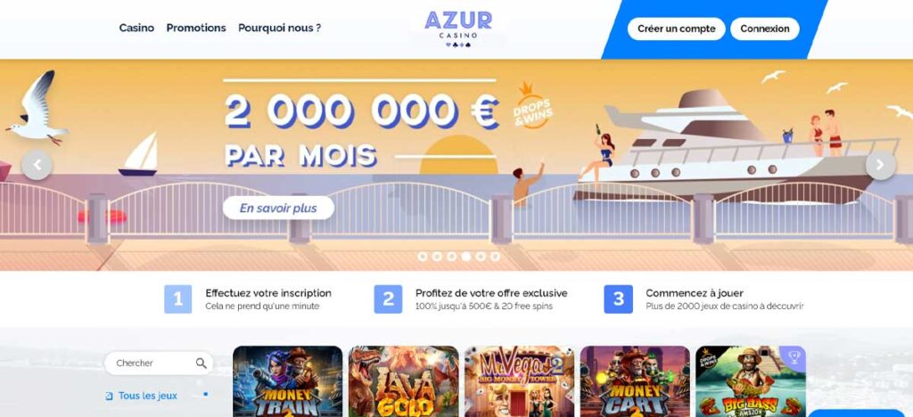 Azur 12 Page d'accueil