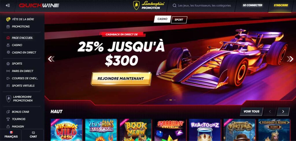 QuickWin 12 Page d'accueil