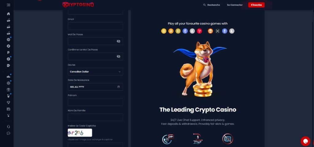 Kryptosino 14 Sinscrire de casino