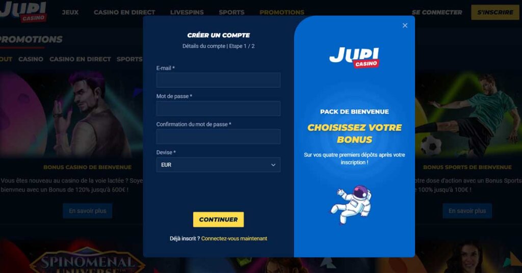 Jupi Casino 14 Sinscrire de casino
