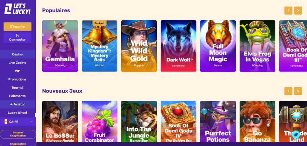 Let's Lucky 13 Jeux de casino