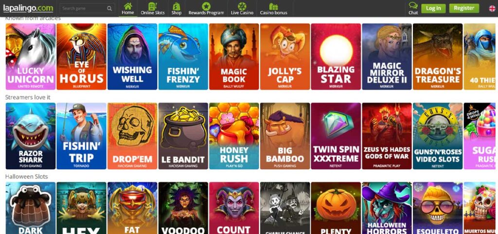 Lapalingo 13 Jeux de casino