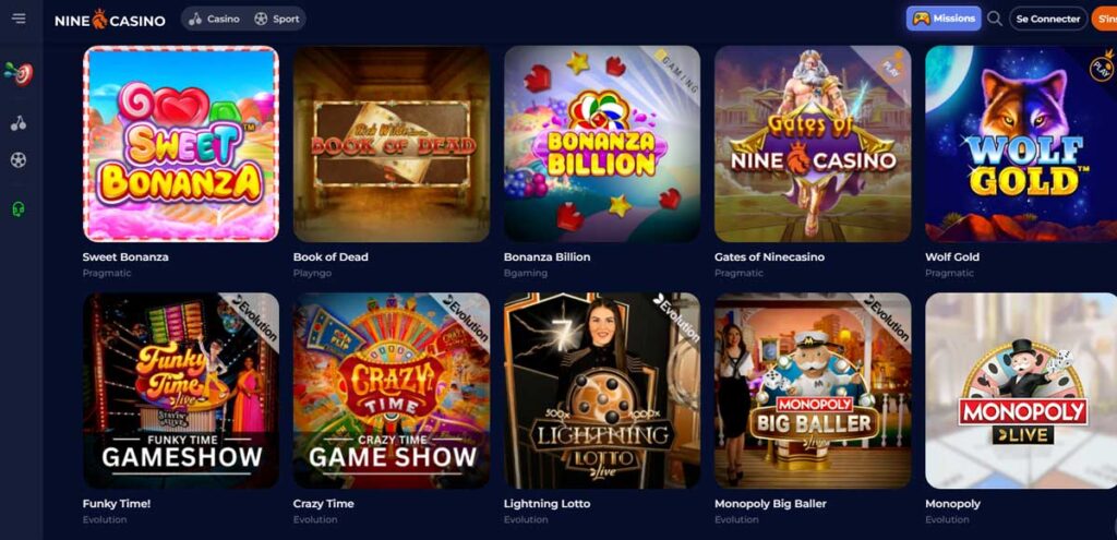 Jeux de casino