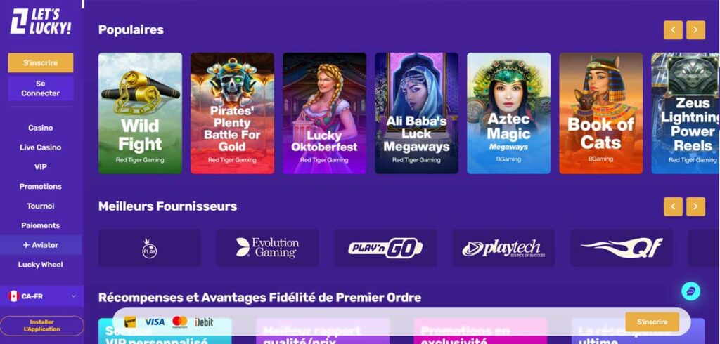Let's Lucky 15 Jeux en ligne