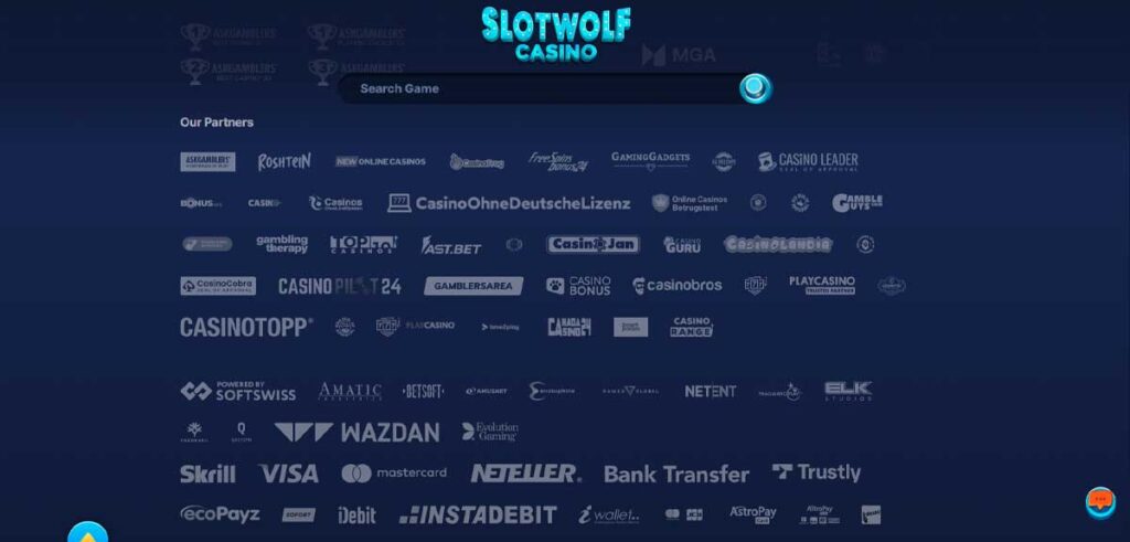 SlotWolf 16 Logiciels de casino