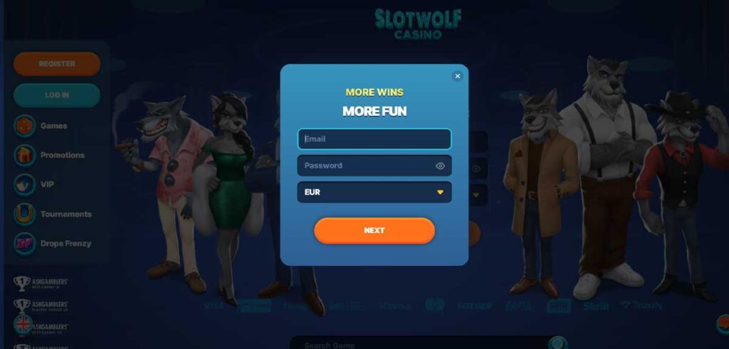 SlotWolf 14 Sinscrire de casino