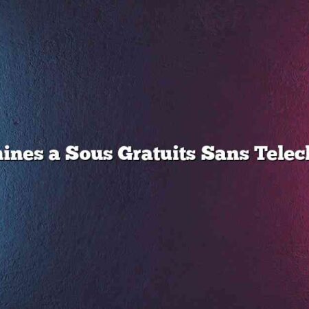Jeux Machines a Sous Gratuits Sans Telechargement