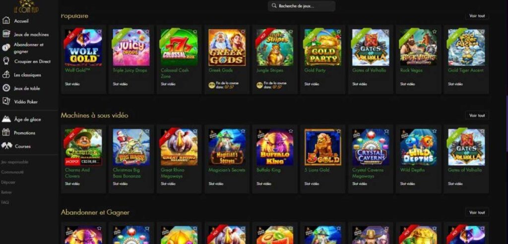 Le Coin Flip 13 Jeux de casino
