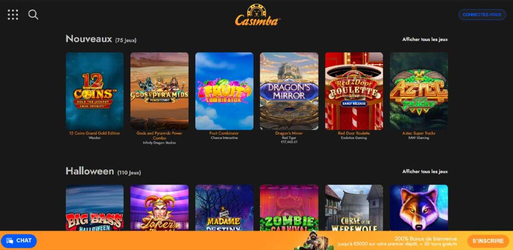 Casimba 13 Jeux de casino
