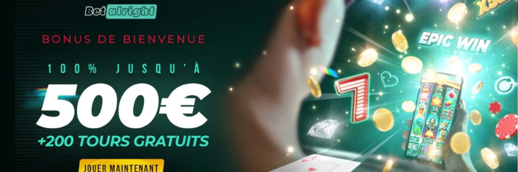 BetAlright 3 BetAlright bonus de bienvenue